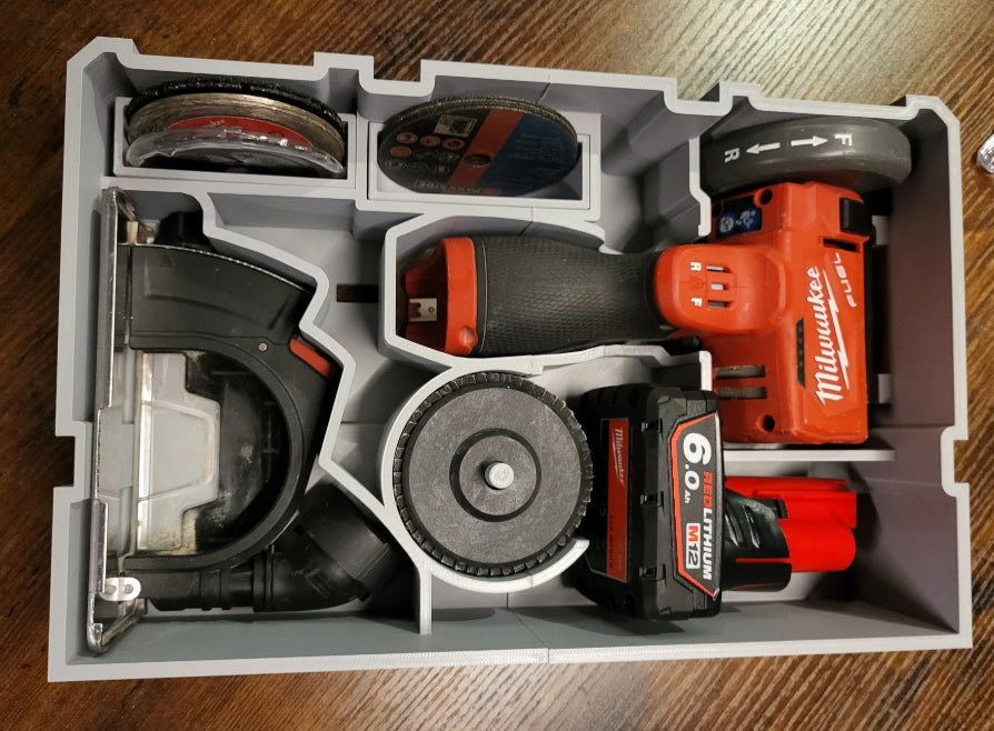 Milwaukee 3 Drawer Packout 1/2 Insert For M12 Cut Off Tool