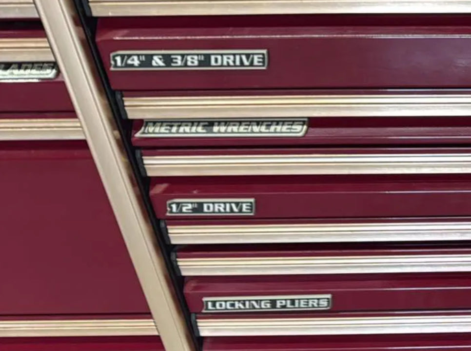 Mechanics Tool Box Roll Cab Drawer Magnets