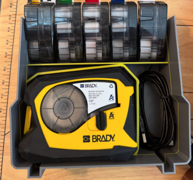 Milwaukee Packout Compact Organiser Insert For Brady Label Printer