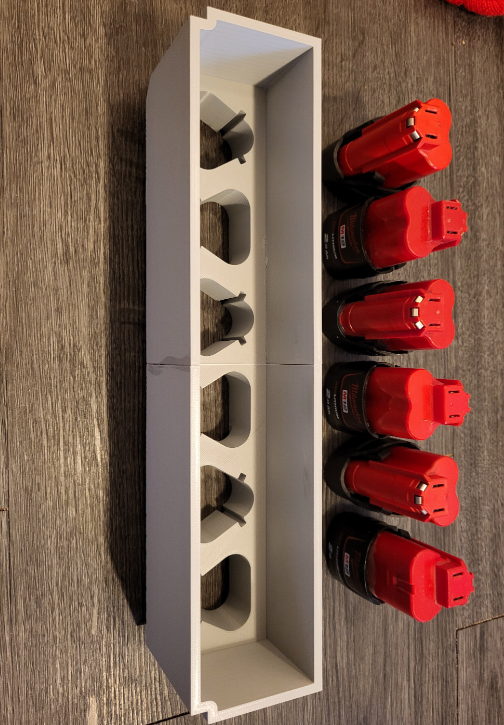 Milwaukee Packout Drawer Insert For 6 x M12 2Ah Batteries - Fits 2 and 3 Drawer Unites