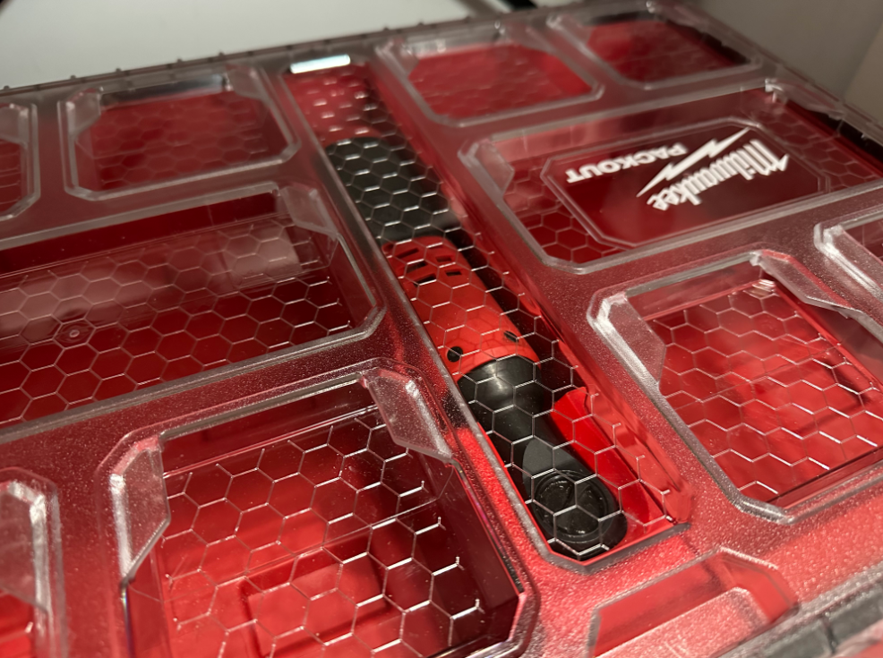 Milwaukee Packout Organiser Centre Compartment M12 (Non-Fuel Version) Ractchet Insert