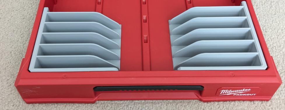 Milwaukee Packout Drawer Insert For Spanners Wrenches Pliers And Loads More - Fits All Drawers