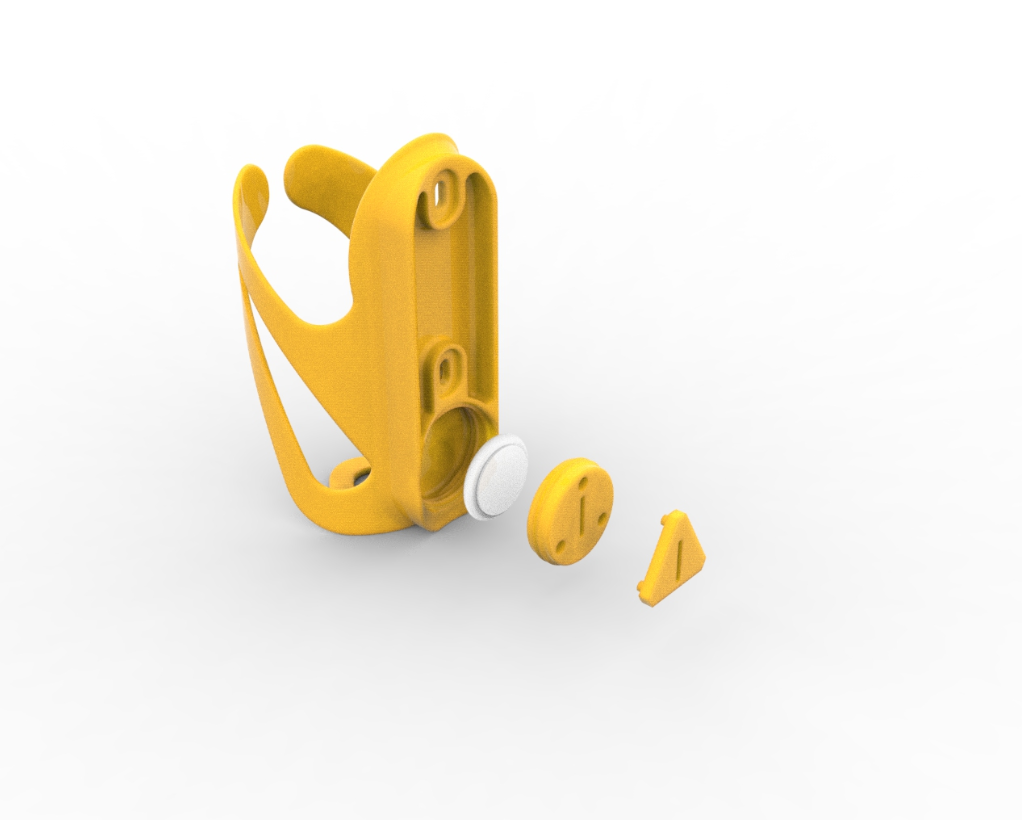 Bike Bottle Holder With Intergrated Hidden Apple Airtag Holder