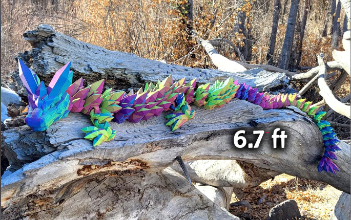 The Absoloutely Massive 6ft and 7inch Crystal Dragon