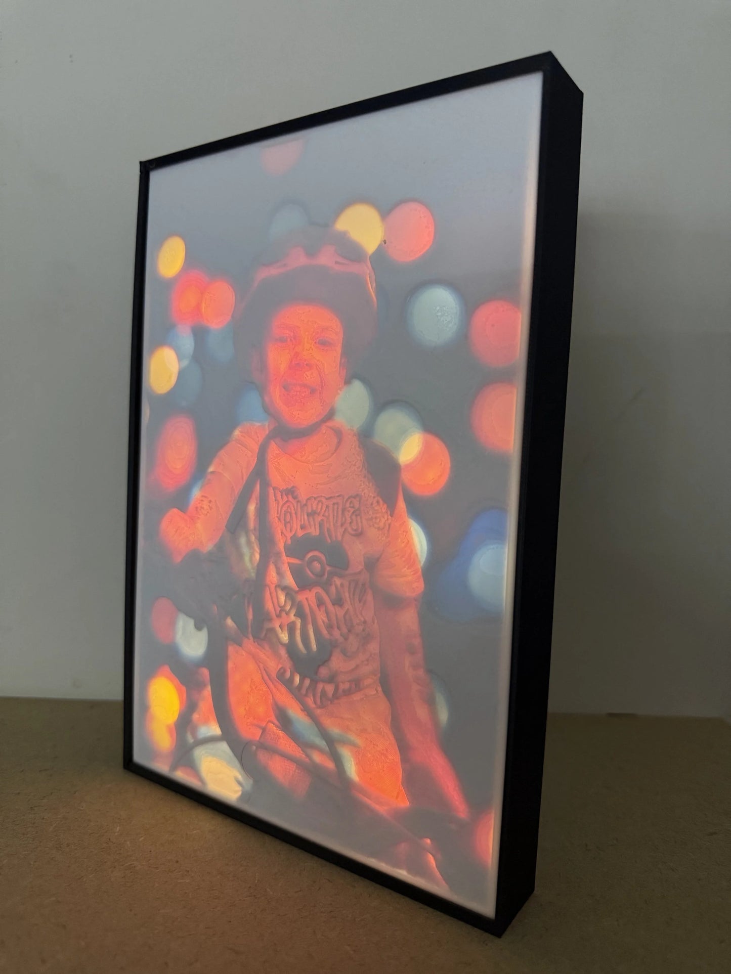 Personalised and Coloured Lithophane 4"x6"