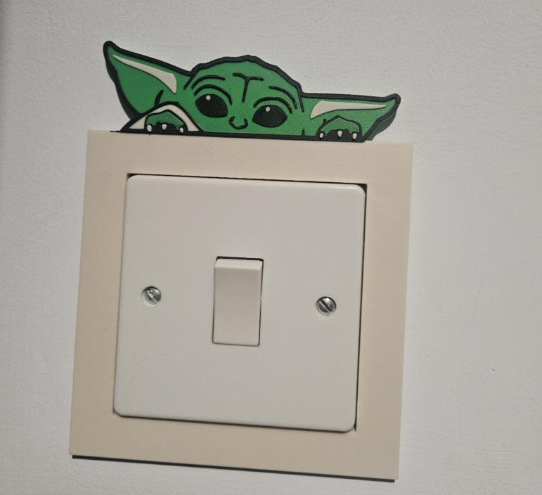 Baby Yoda Light Switch Surround