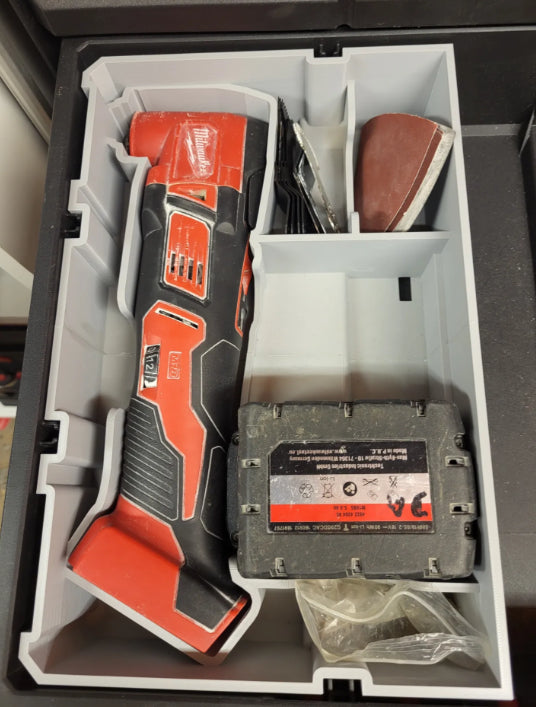 Milwaukee 3 Drawer Packout 1/2 Insert For M18 Multi-Tool
