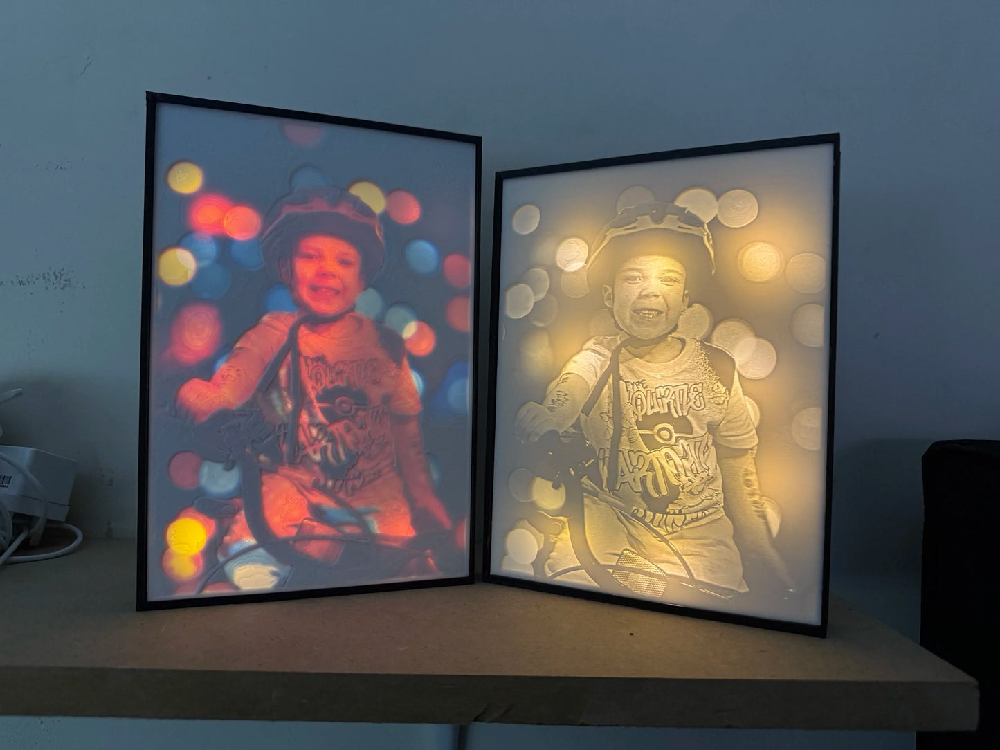 Personalised and Coloured Lithophane 4"x6"