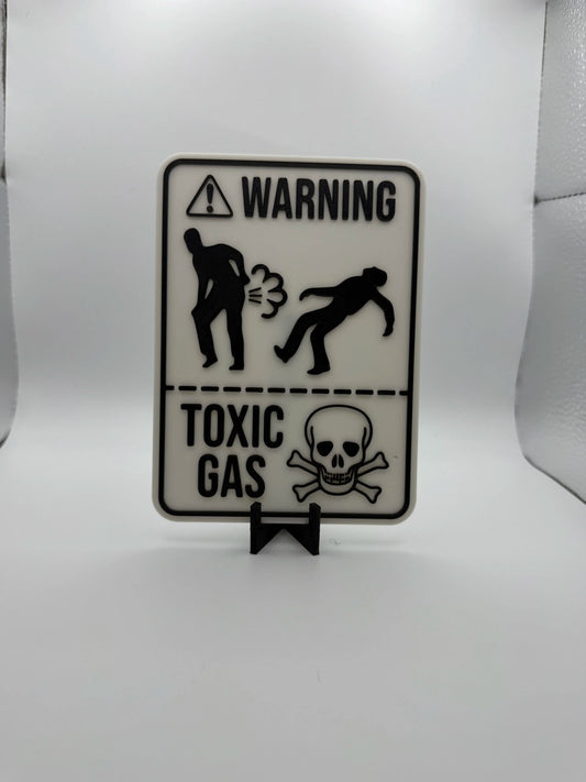 "Warning, Toxic Gas" Sign