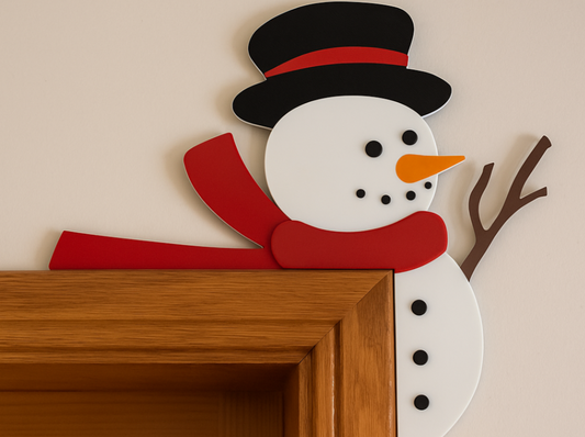 Snowman Christmas Door Topper