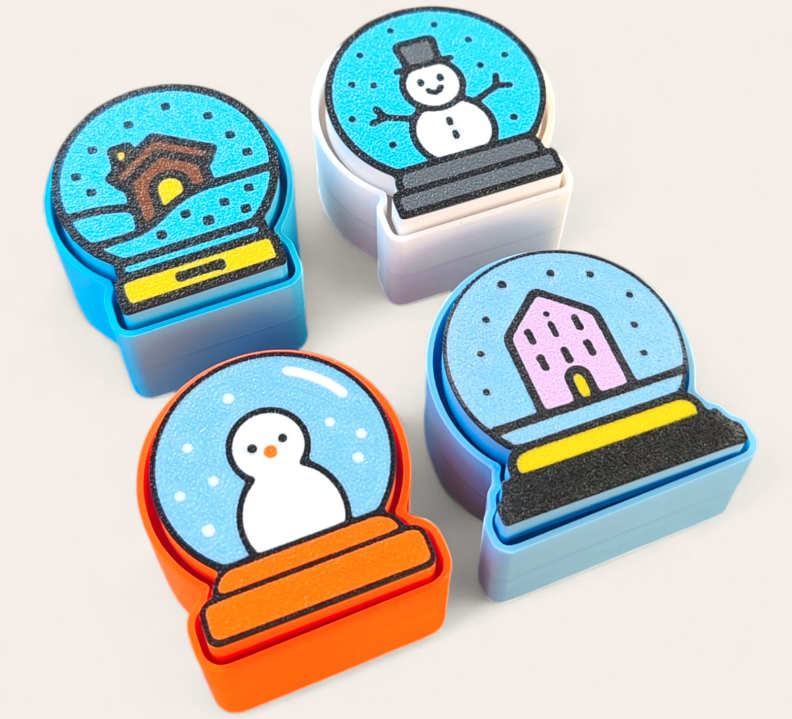 Christmas Snow Globe Clicker Fidget Toy