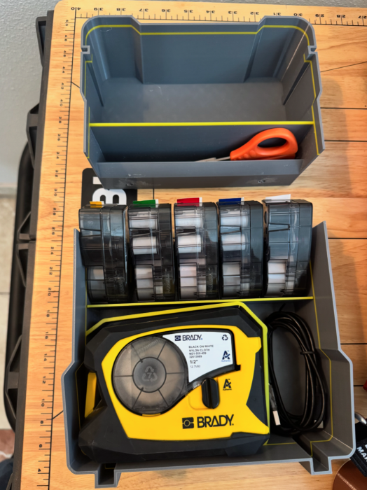 Milwaukee Packout Compact Organiser Insert For Brady Label Printer