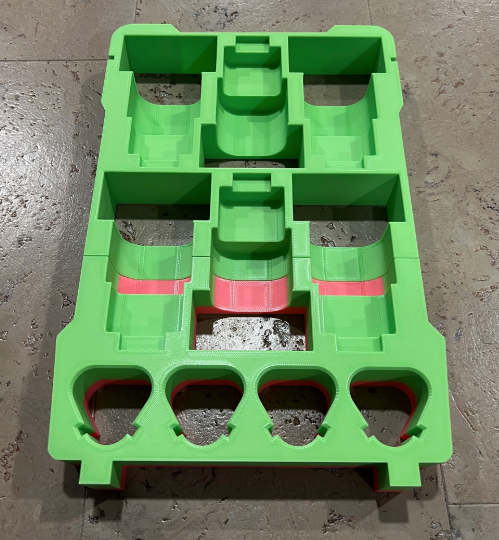 Milwaukee Packout Compact Organiser 10 x M12 Combination Battery Holder Insert - Both 6Ah And 2Ah