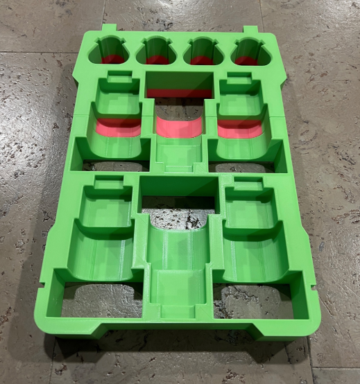 Milwaukee Packout Compact Organiser 10 x M12 Combination Battery Holder Insert - Both 6Ah And 2Ah