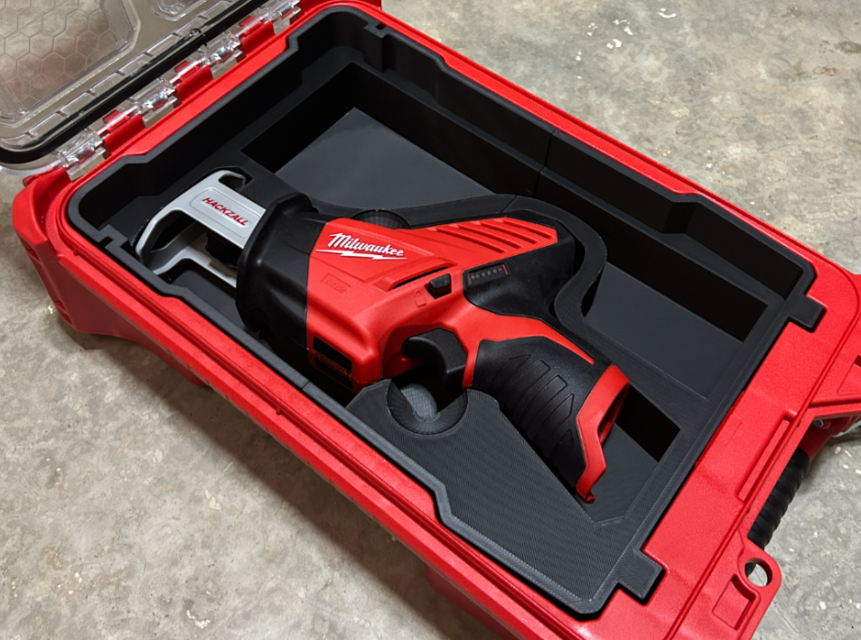 Milwaukee Packout Compact Organiser Insert For M12 Hackzall Recip Saw And Blades