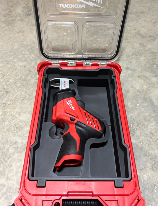 Milwaukee Packout Compact Organiser Insert For M12 Hackzall Recip Saw And Blades