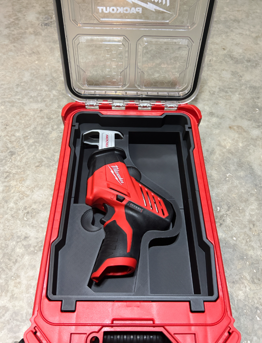 Milwaukee Packout Compact Organiser Insert For M12 Hackzall Recip Saw And Blades