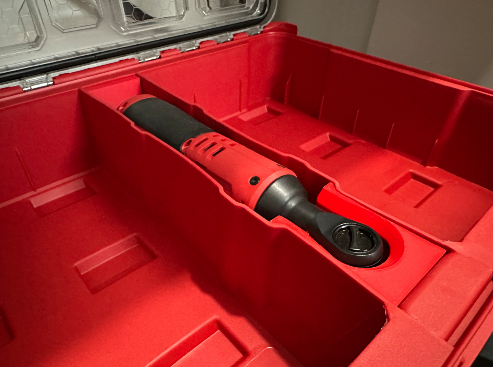 Milwaukee Packout Organiser Centre Compartment M12 (Non-Fuel Version) Ractchet Insert