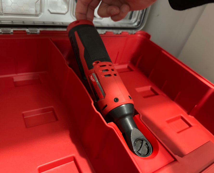 Milwaukee Packout Organiser Centre Compartment M12 (Non-Fuel Version) Ractchet Insert