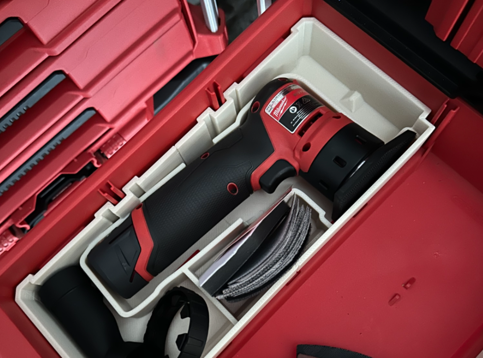 Milwaukee Packout Drawer Insert For M12 Detail Sander - Fits 2 Drawer and 3 Drawer