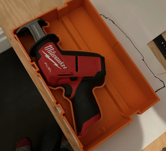 Milwaukee Packout Drawer Insert For M12 Hackzall Recip Saw - Fits 2 drawer And 3 Drawer