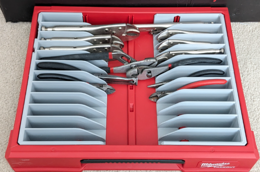 Milwaukee Packout Drawer Insert For Spanners Wrenches Pliers And Loads More - Fits All Drawers