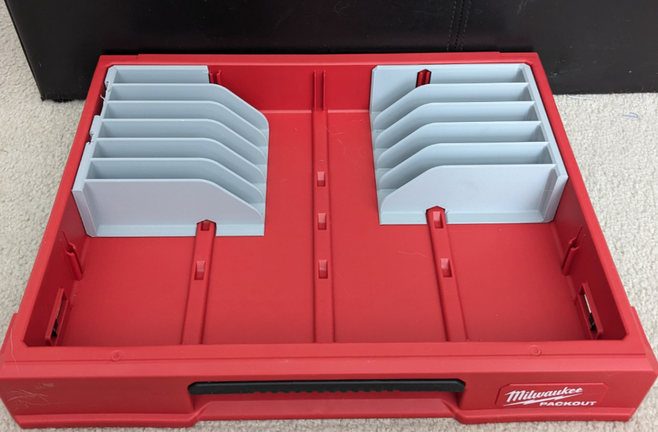 Milwaukee Packout Drawer Insert For Spanners Wrenches Pliers And Loads More - Fits All Drawers