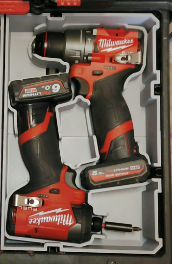 Milwaukee Packout Drawer Insert For M12 Impact Driver and Hammer Drill - Fits 2 Drawer And 3 Drawer