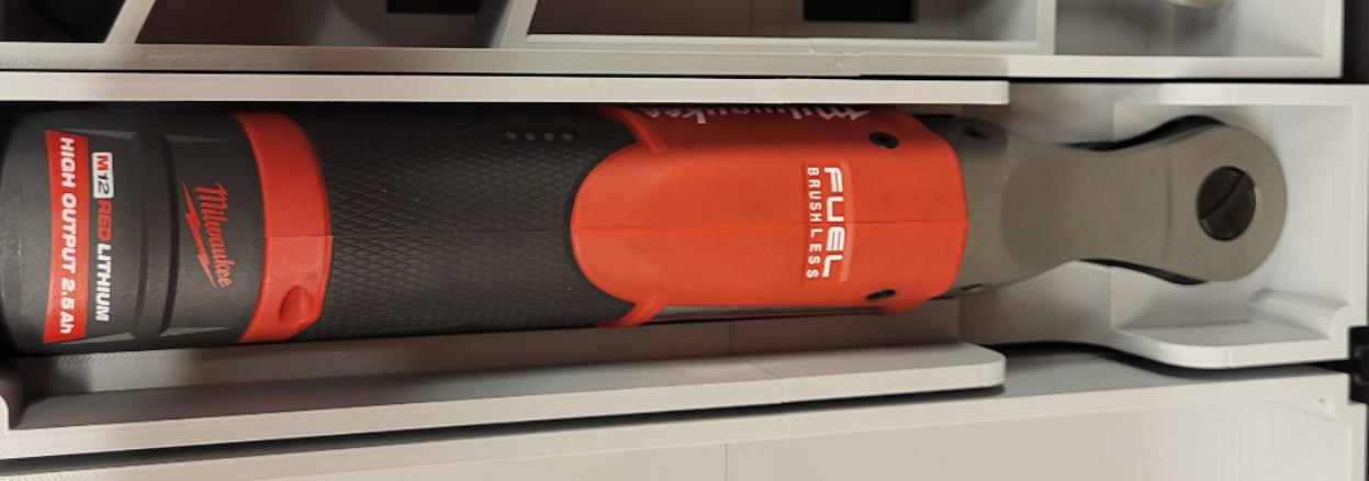 Milwaukee Packout Drawer Insert For M12 Fuel Ratchet - Fits 2 Drawer And 3 Drawer