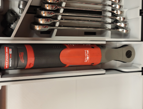 Milwaukee Packout Drawer Insert For M12 Fuel Ratchet - Fits 2 Drawer And 3 Drawer