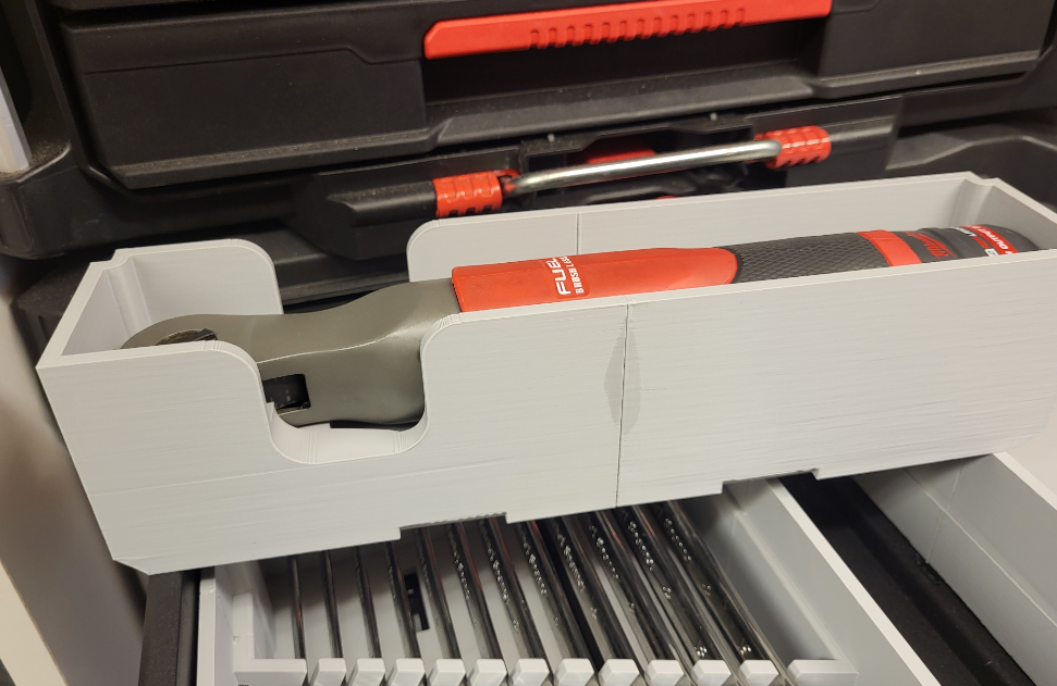 Milwaukee Packout Drawer Insert For M12 Fuel Ratchet - Fits 2 Drawer And 3 Drawer