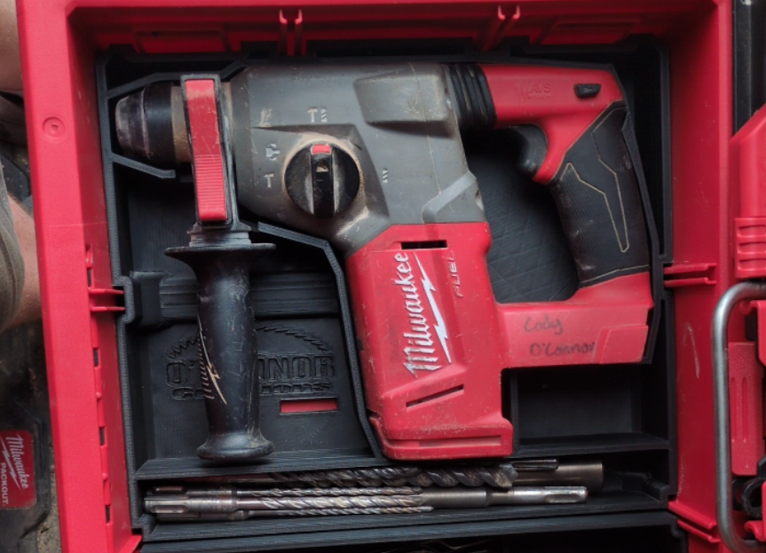 Milwauke Packout 2/3 Drawer Insert For M18 SDS And Accesories - Fits 2 Drawer Unit