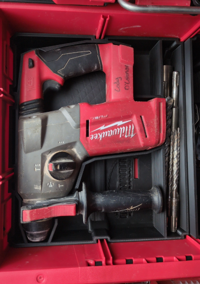 Milwauke Packout 2/3 Drawer Insert For M18 SDS And Accesories - Fits 2 Drawer Unit