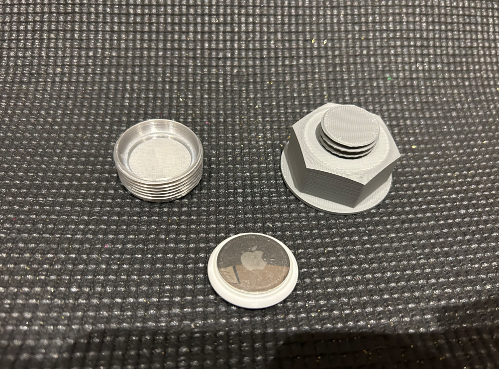 Secrete Hidden Apple Airtag Magnetic Nut Tracker
